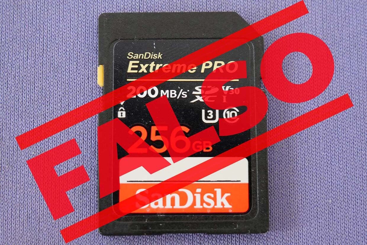 Cuidado com os cartões de memória falsificados!