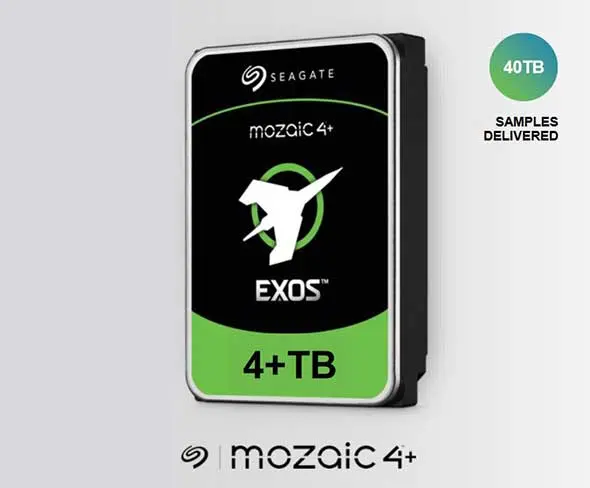 HD Seagate de 40TB Mozaic 4+ - Crédito Imagem: Seagate